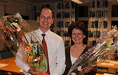 Honouring two founding members at AGM 2011